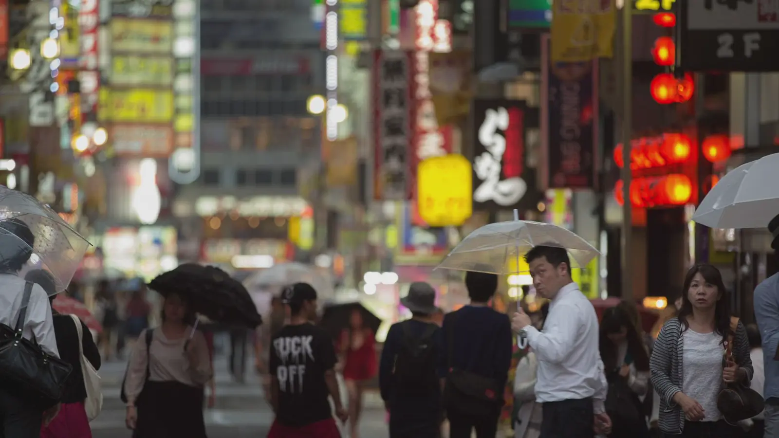 Asian market cityscape